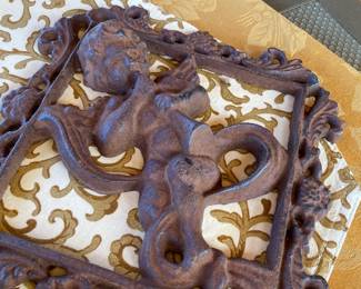 Angel Themed Cast Iron Trivet