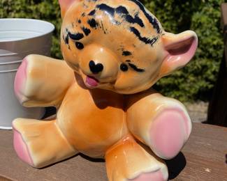 Ceramic Teddy Bear Planter Vase
