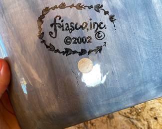 2002 Fiasco Inc Square Platter - Made in Peru