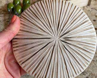 Green Speckled Geode Dipping Bowl