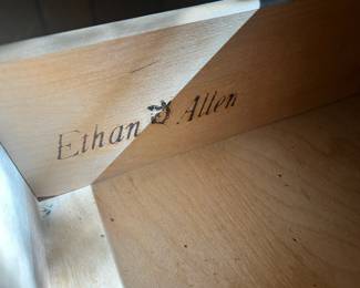 Ethan Allen 5 Drawer Maple Desk