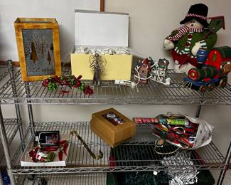 The basement is filled with wire shelving units filled with Holiday items, Sporting Goods and MORE! 