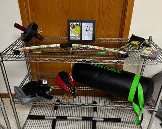 The basement is filled with wire shelving units filled with Holiday items, Sporting Goods and MORE! 