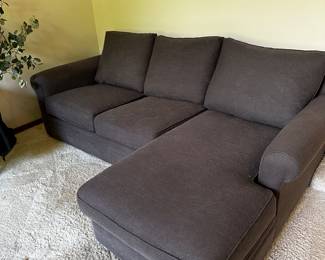 A very conformable upholstered couch with chez' lounge! 