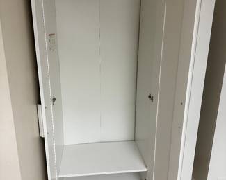 There are TWO of these wardrobes! White, with mirrors! 