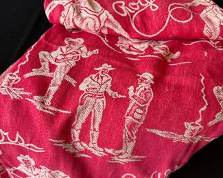 This is a SWEET 1950's Vintage Roy Rogers Blanket in excellent condition! 