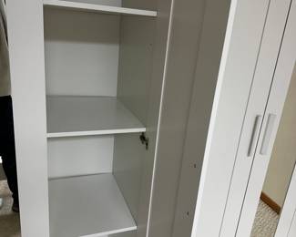 There are TWO of these wardrobes! White, with mirrors! 