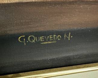 Signed by the artist G. Quevedo N.
