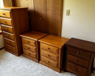 A great selection of small dressers and night stands!