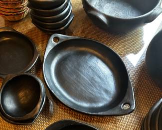 A Beautiful 22 Piece Set of Columbian La Chamba Native Mayan Style Ceramic Pottery Cookware/Dishes!
Made by La Chamba in Columbia. This fantastic set was made in the Same Style as Traditional Mayan Cookware by Native Columbians, This is a Beautiful Example of Pre Columbian Style Cookware!