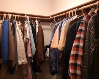 second bedroom closet, ladies clothing