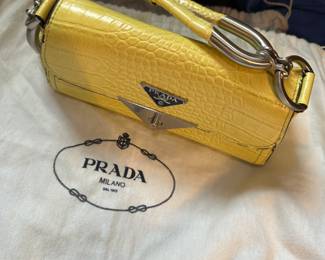 Prada - Vintage Yellow Crocodile 