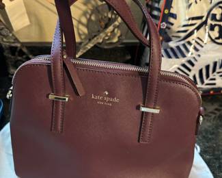 Kate Spade - Maroon Handbag with shoulder strap - like new