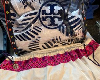 Tory Burch clear beach tote - brand new