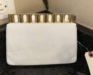 Vintage Judith Lieber Leather Clutch