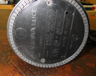 Fancy makers mark on the bottom of the lamp.  High quality provenance