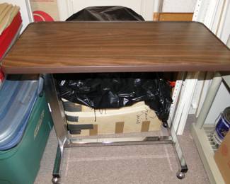 Rolling table, perfect for crafts, puzzles, bar