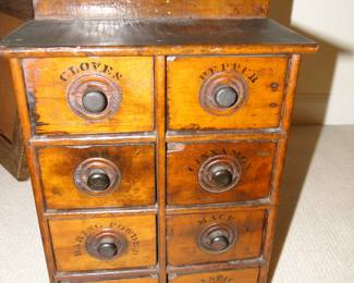 Antique spice cabinet