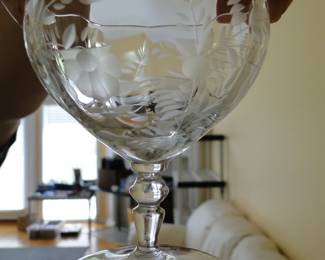 Big hand, small champagne glass