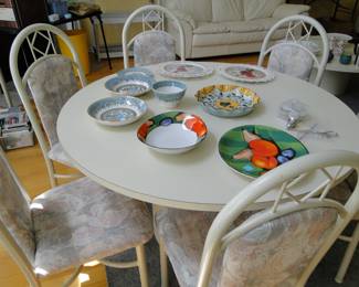 Perfect table and chair set for serving, eating, dining, and playing cards
