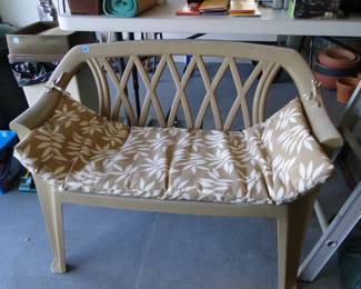Two seater patio bench