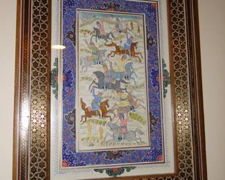 And make that three, wonderfully inspired works of framed art from India