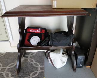 Great solid wood table for any type of use, say like in the garage, such as this one is