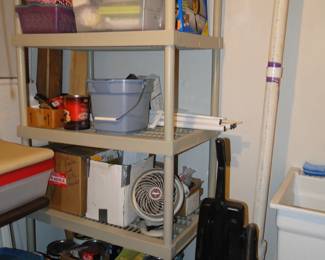 Lots of laundry room accessories