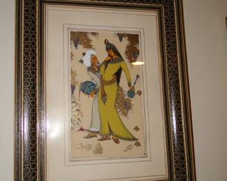 Framed artwork, inspired by love, from India