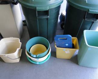 Buckets, bins, pails and more