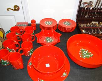 Waechtersbach (yes that is the correct spelling).  Christmas serving set