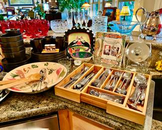 Two Oneida flatware sets.