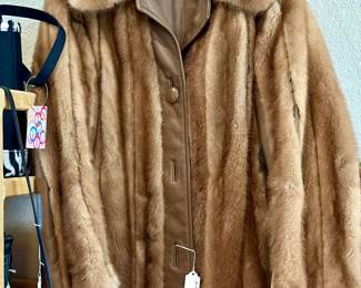 Vintage Mink and Leather Coat