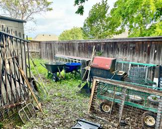 Backyard sheds with lots of scrap metal.  Think Canton.  Get creative!