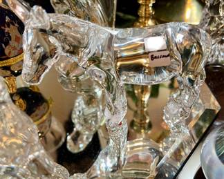 Baccarat crystal donkey, scarce.