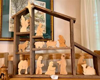 Fun wooden nativity