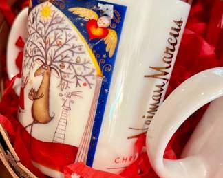 Neiman Marcus lot of Christmas mugs