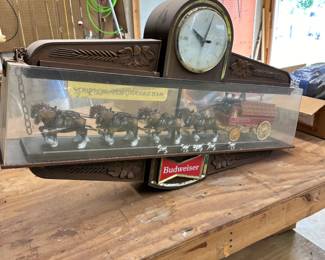 Budweiser Lighted Clock 1 of 2