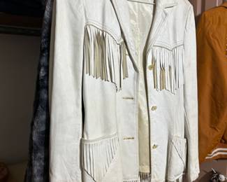 Vintage Leather Fringe Jacket