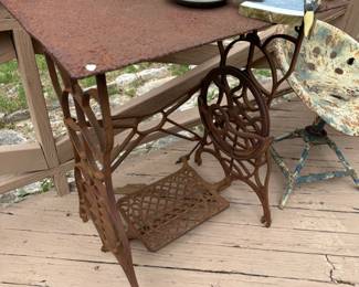 Old Treadle Table