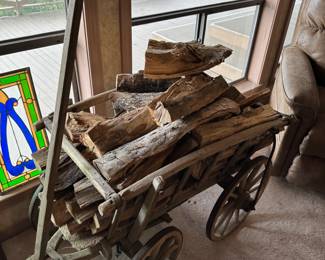 Antique wooden cart