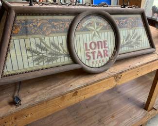 Lone Star Beer Pool Table Light