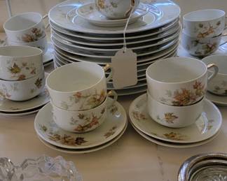 Antique Autumn Leaves pattern Haviland Limoges France  Rare!!