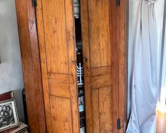 Antique Pine corner cupboard