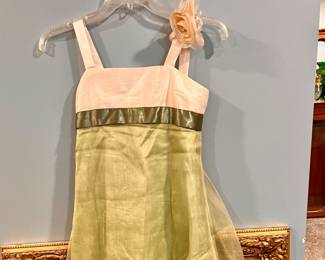 Girls size 10 - Eve & Ellie 100% silk lining, 100% Acetate net 