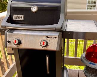 Weber, grill with gas tank and cover