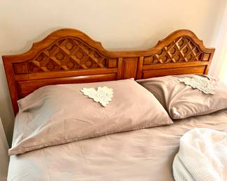 Ladies dresser with matching queen, size, bedframe, nightstand, and armoire