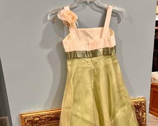 Girls size 10 - Eve & Ellie 100% silk lining, 100% Acetate net 