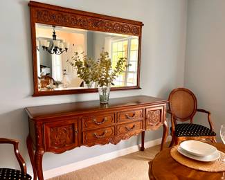 Heritage  Buffet and matching mirror 
