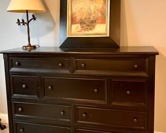 Matching black dresser